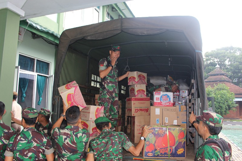 Korem Kirim Bantuan  Korban Tsunami