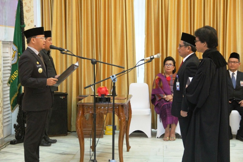 Lantik Kepala BPKP, Gubernur Bengkulu Tekankan Optimalkan SPIP dan APIP