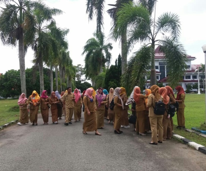 Ratusan CPNS Geruduk Kantor Bupati