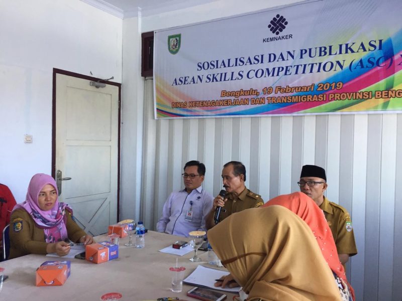 Disnakertrans Bengkulu Gelar Sosialisasi Sambut ASC XIII