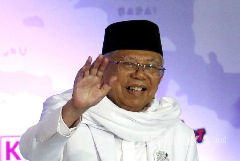 Ribuan Masyarakat Sambut, Ma’ruf Amin