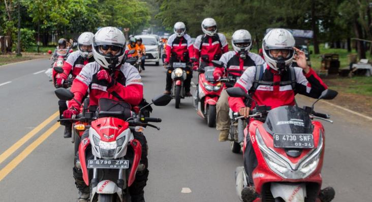 Rombongan Pertamina Enduro Touring Go Out & Adventure Tiba di Bengkulu