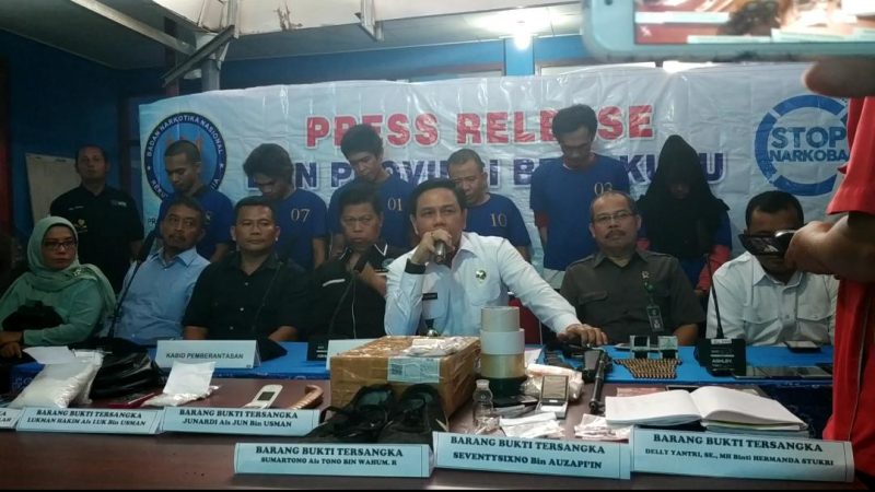 BNNP Bengkulu Ungkap Peredaran Ekstasi dan Sabu