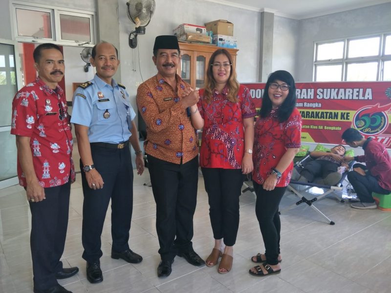 PSMTI Inisiasi Pegawai Lapas Donor Darah Bersama