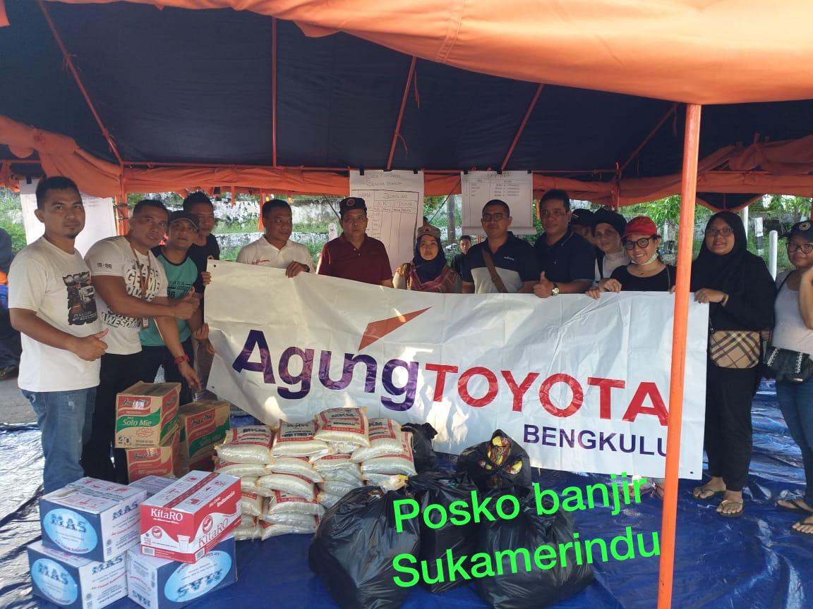 Agung Toyota Bengkulu Berbagi untuk Korban Banjir