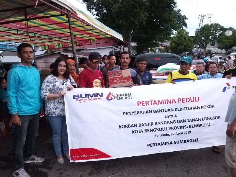 Reaksi Cepat PertaminaSumbagsel Salurkan Bantuan