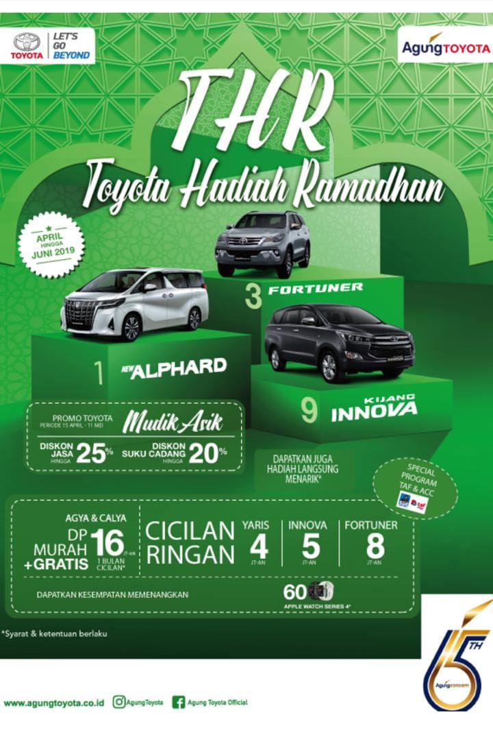 Beli Mobil Toyota Berhadiah Mobil THR 2019