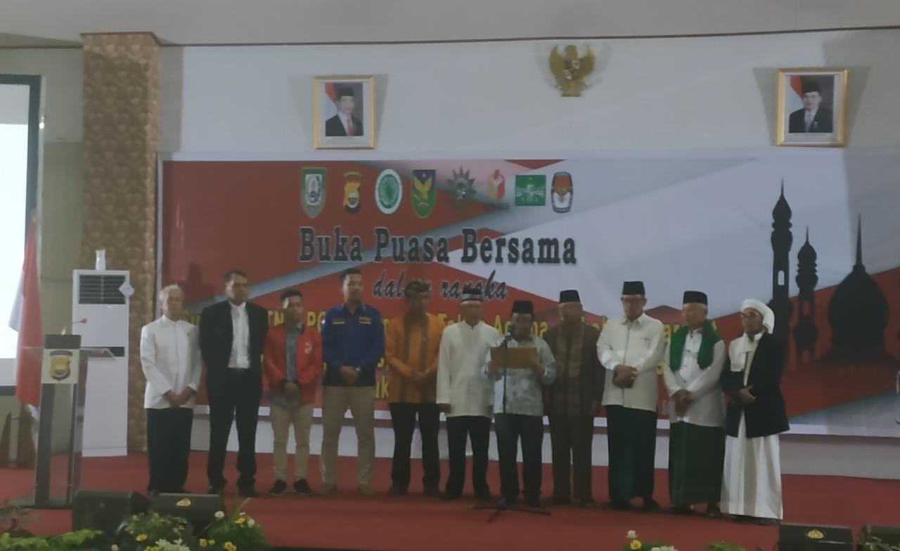 Setujui Ikrar Komitmen Damai, Berbagai Tokoh di Bengkulu Tolak Aksi People Power