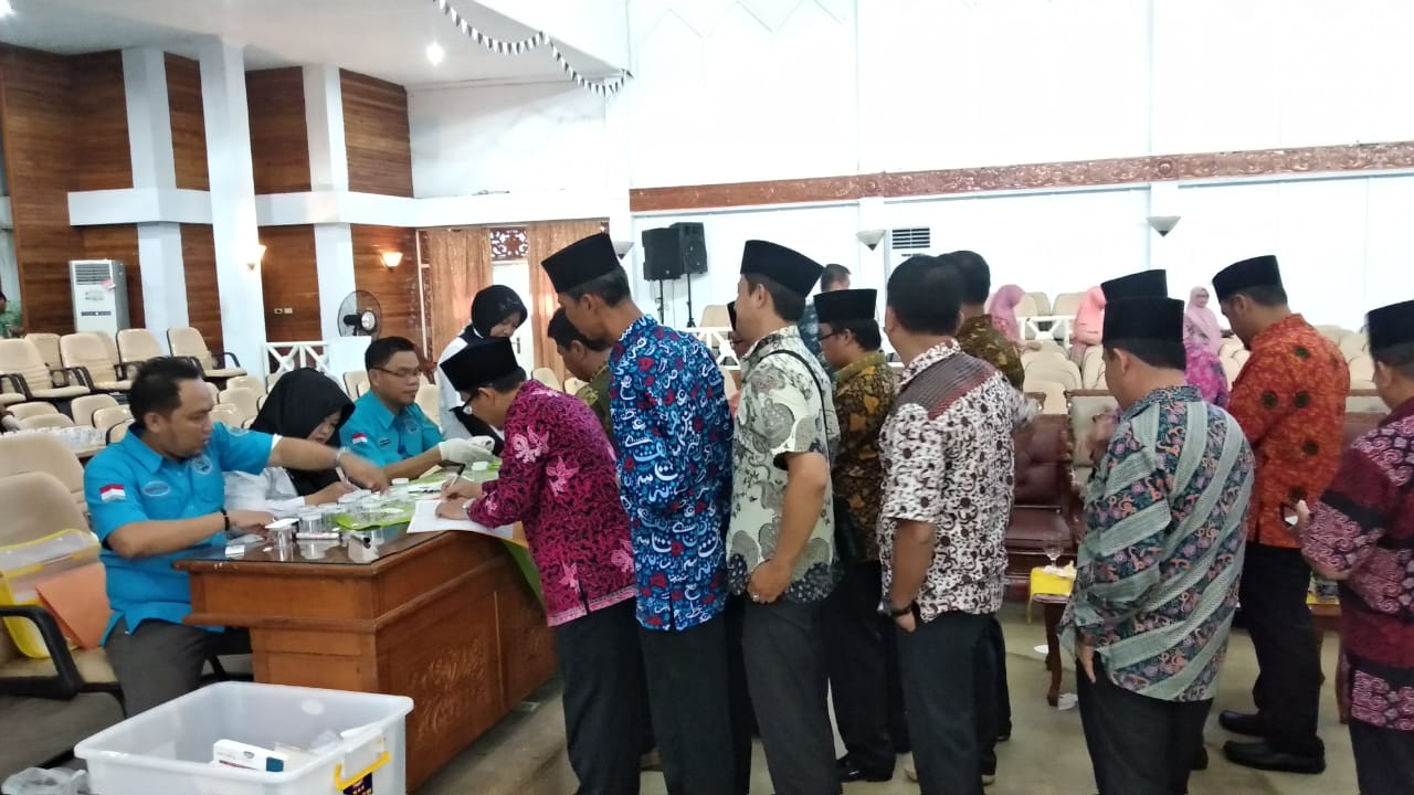 182 ASN Pemprov Bengkulu Dites Urine Mendadak