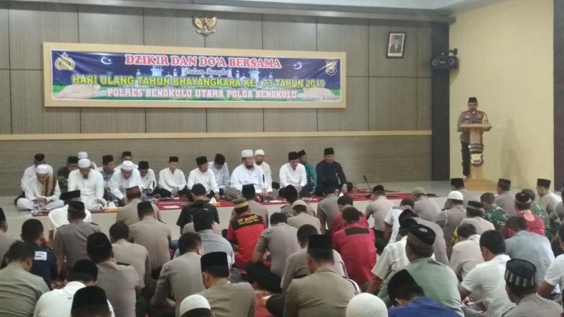 Polres Bengkulu Utara Gelar Zikir dan Doa Bersama