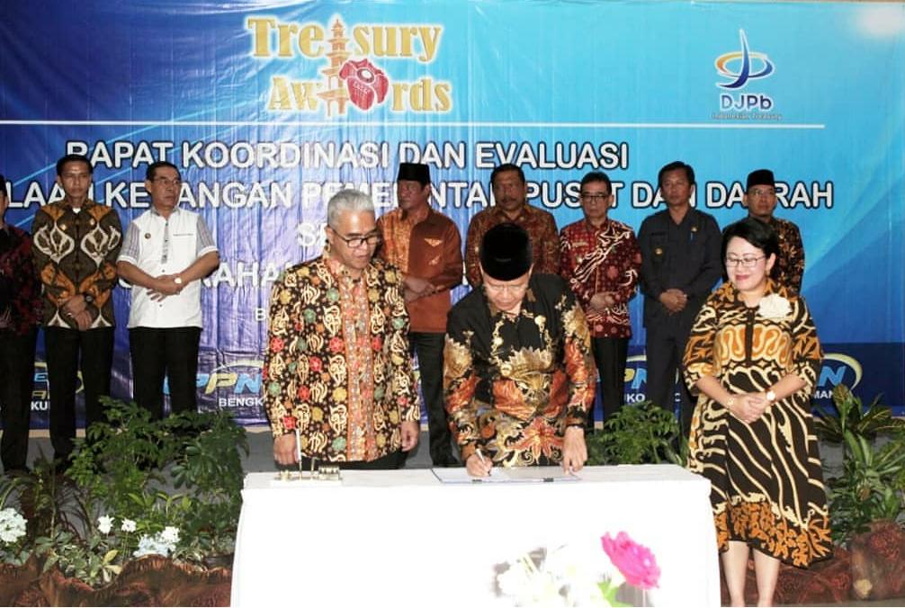 Pemprov Bengkulu Raih Peringkat KeduaTreasury Awards 2019