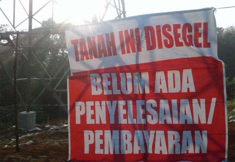 Belum Ada Penyelesaian, Sutet Disegel