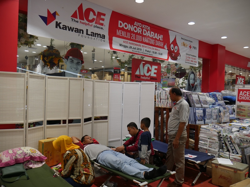 PT. ACE Gelar Donor Darah