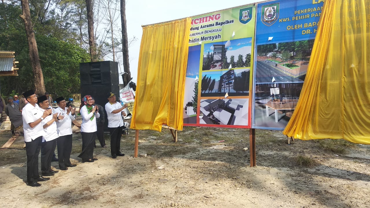 Gubernur Bengkulu Launching Taman Pasir Putih dan Asrama Bapelkes