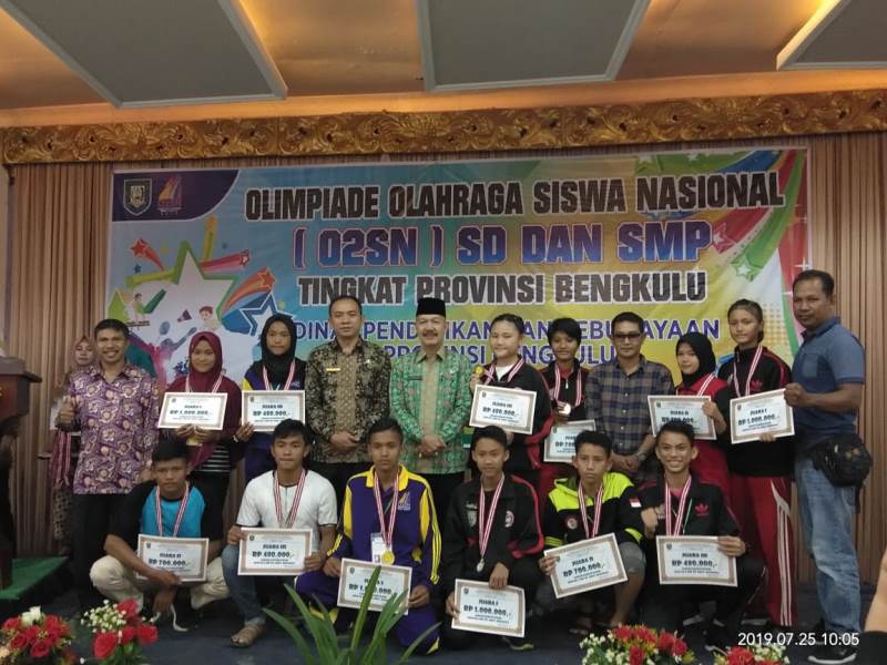 Kota Bengkulu Juara Umum O2SN Tingkat Provinsi