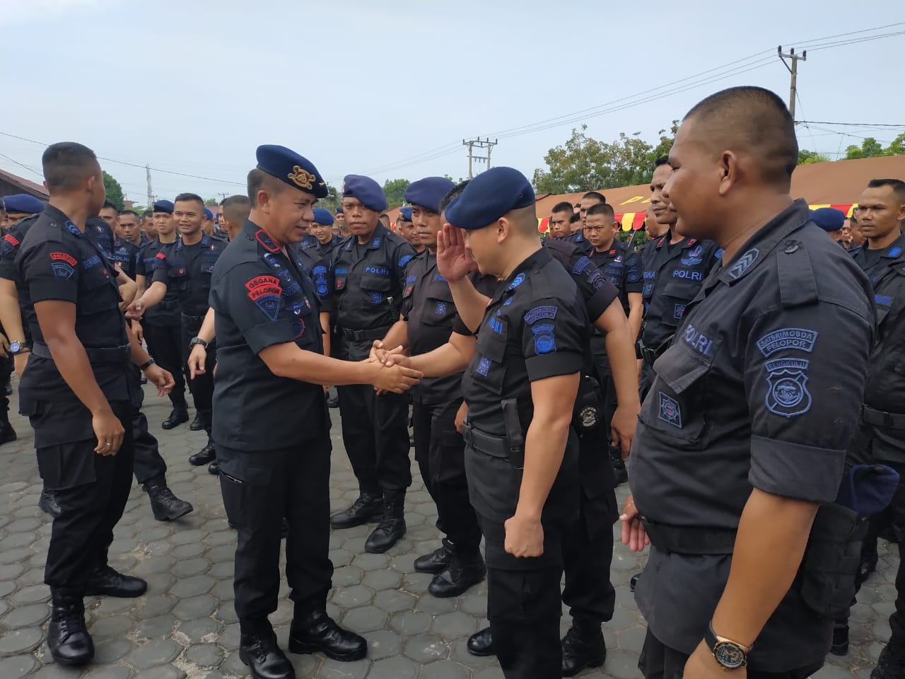 Pemilu Usai, 300 Pasukan BKO Brimob Polda Bengkulu Ditarik