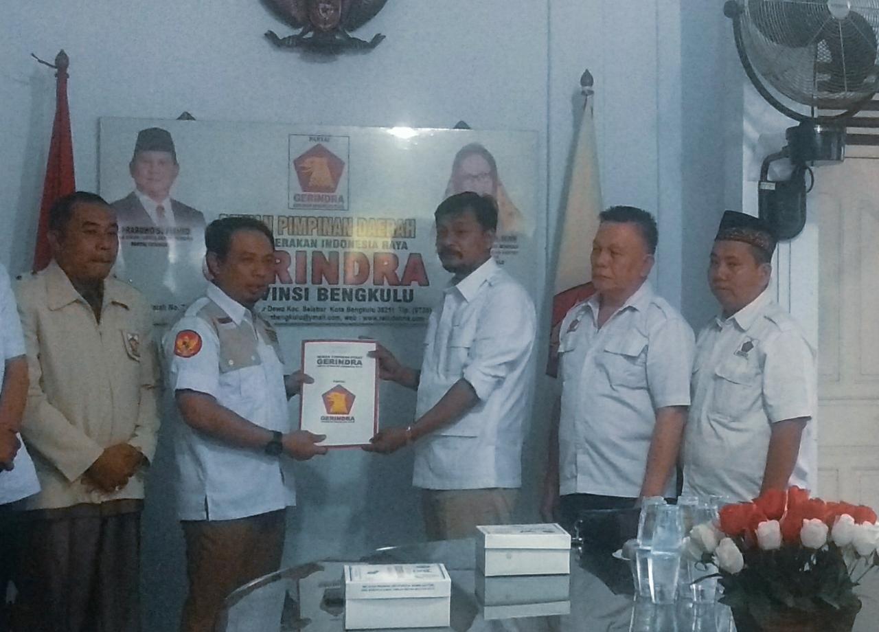 Gerindra Tunjuk Marliadi Sebagai Waka 1 DPRD Kota Bengkulu