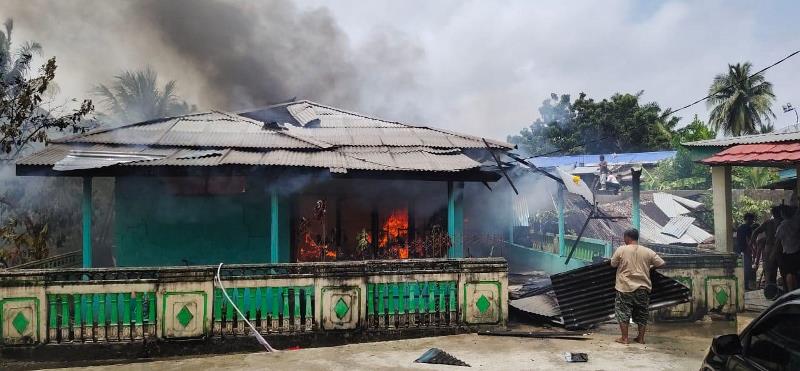 Rumah ASN Kemenag Hangus Terbakar