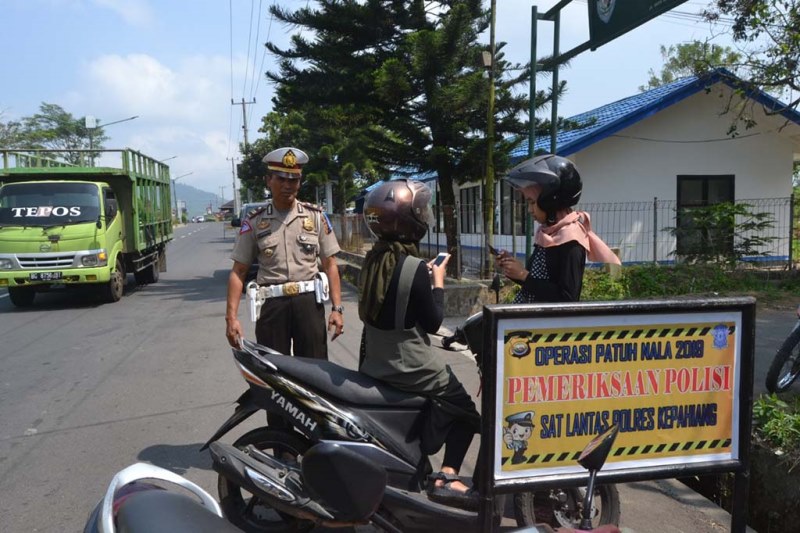 Polres Tahan Kendaraan Mati Pajak