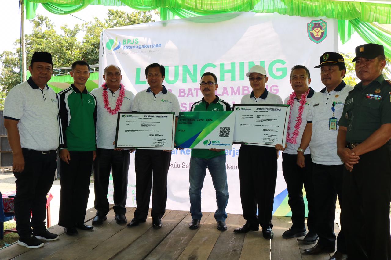 BPJSTK Bengkulu Launching Desa Batu Lambang Jadi Desa Sadar Program Jaminan Sosial Ketenagakerjaan