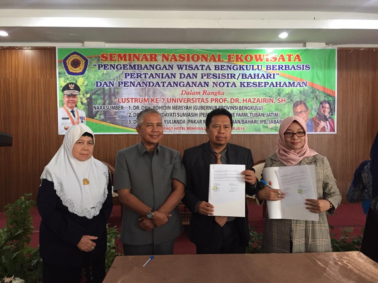 Unihaz Bengkulu Gelar Seminar Nasional Pengembangan Ekowisata Bengkulu