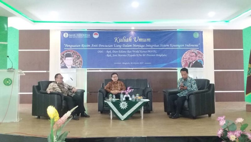 Bengkulu Berisiko Jadi Daerah Pencucian Uang