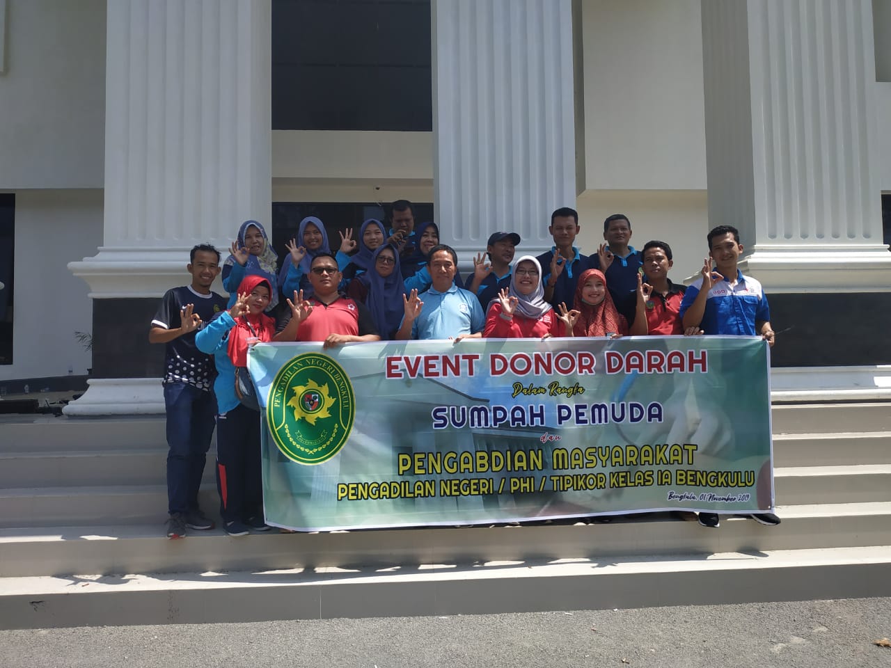 Pengadilan Negeri Bengkulu Donor Darah di Gedung Baru