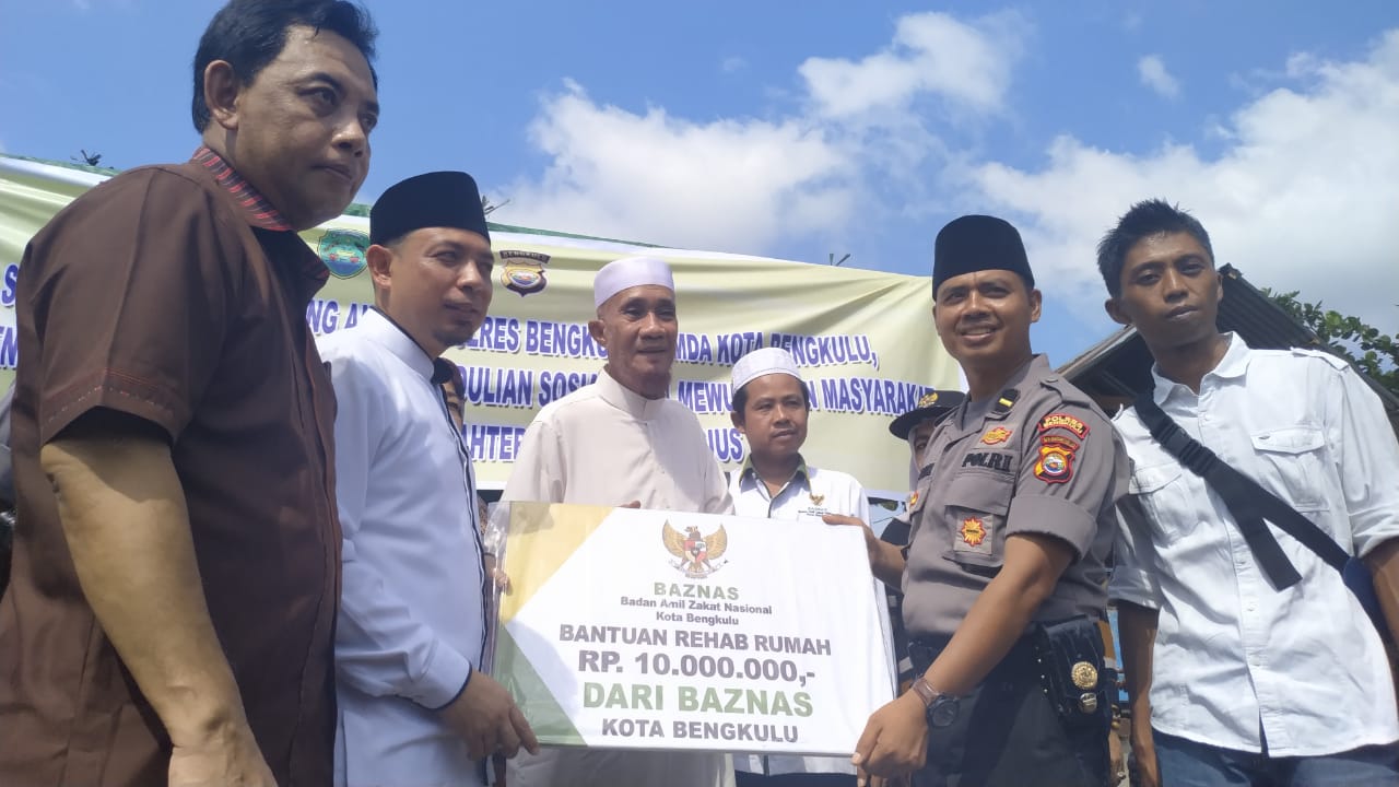 Yayasan Polres Bengkulu Bangun Rumah Warga Kurang Mampu