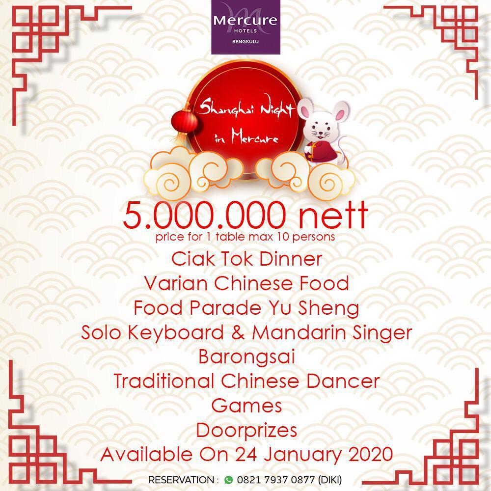 Dapatkan Promo Tahun Baru Imlek di Hotel Mercure Bengkulu