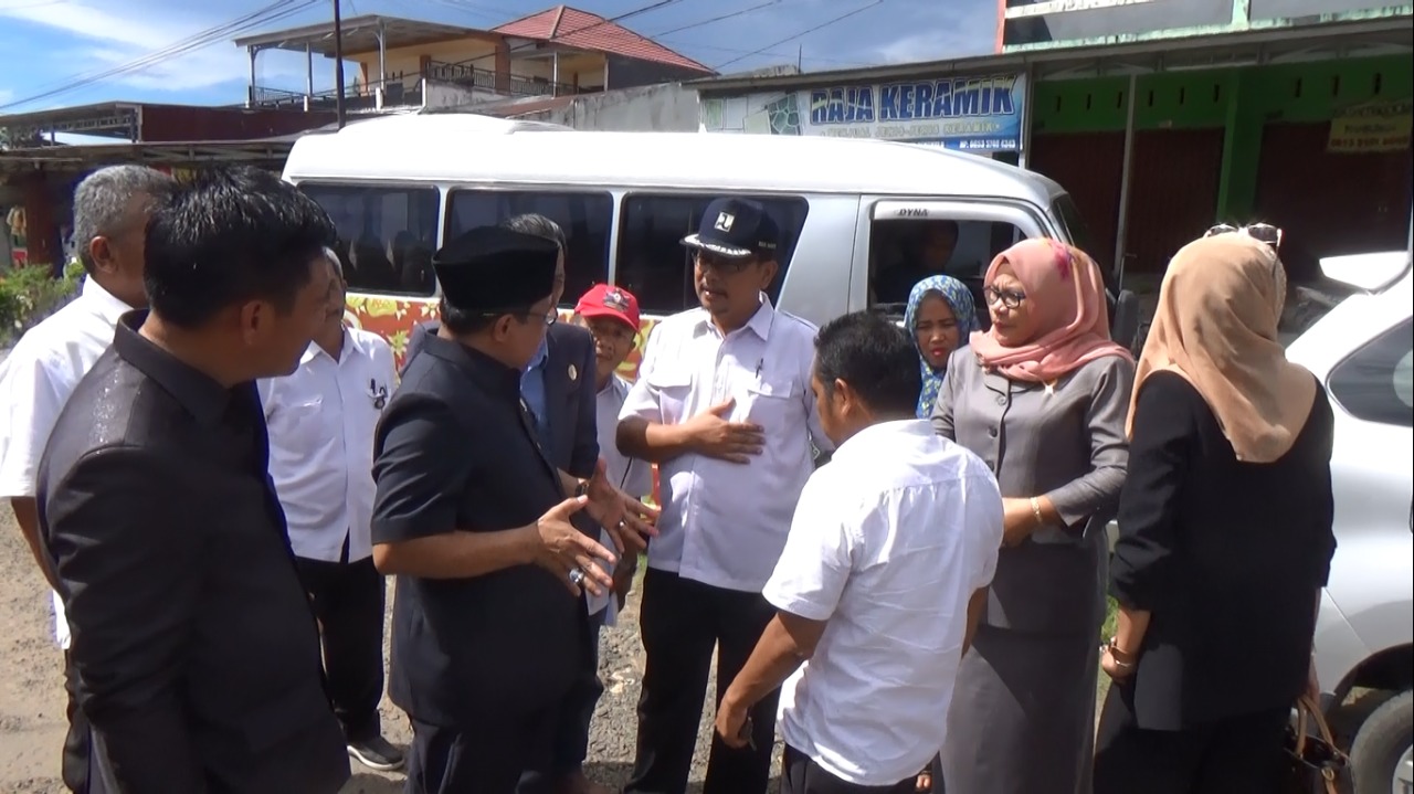 Dewan Kota Sidak Jalan yang Ditanami Pohon Pisang