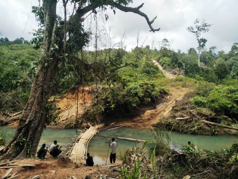 Jembatan Gantung Batu Cagak Putus