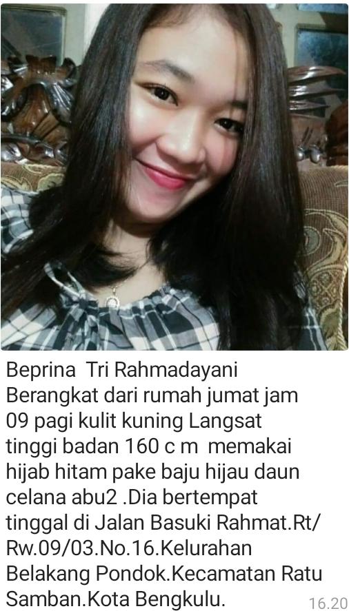 Dua Gadis di Bengkulu Dilaporkan Hilang