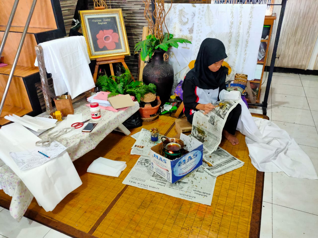 Oase Gallery, Produksi Kain Basurek dan Handicraf Khas Bengkulu