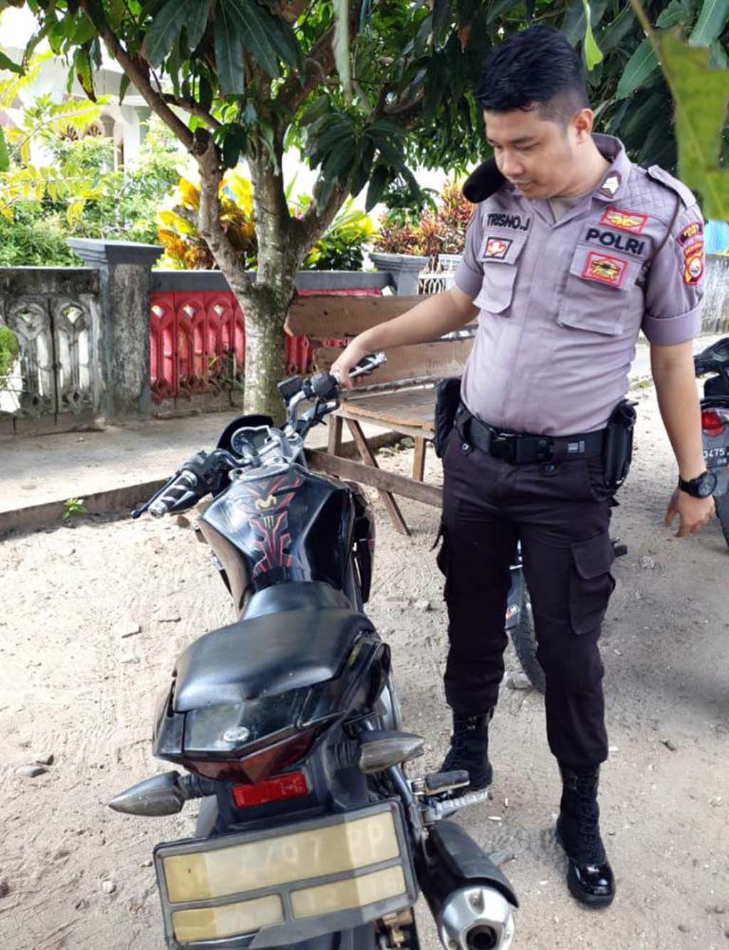 Amankan Motor Diduga Bodong