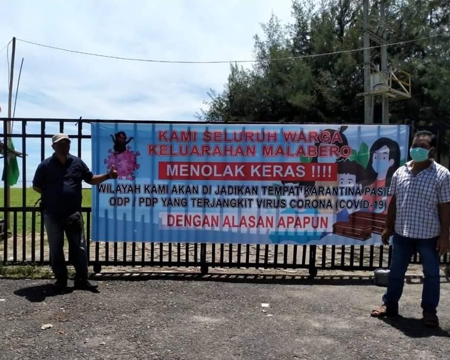 Tolak Jadi Lokasi Karantina Pasien Covid-19, Warga Malabero Segel Mess Pemda