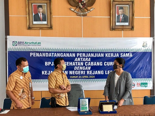 Sepakat Teken Pks, Kejaksaan Negeri Rejang Lebong Siap Bantu Optimalisasi JKN-KIS di Masa Pandemi