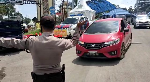 Nekat Mudik,  158 Kendaraan Dihalau Polres Rejang Lebong