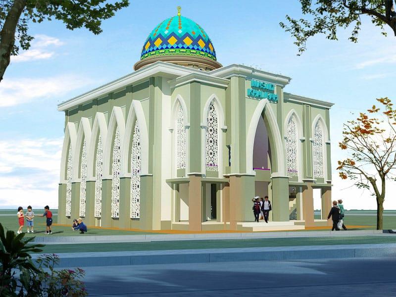 SMPN 2 Bangun Masjid Modern