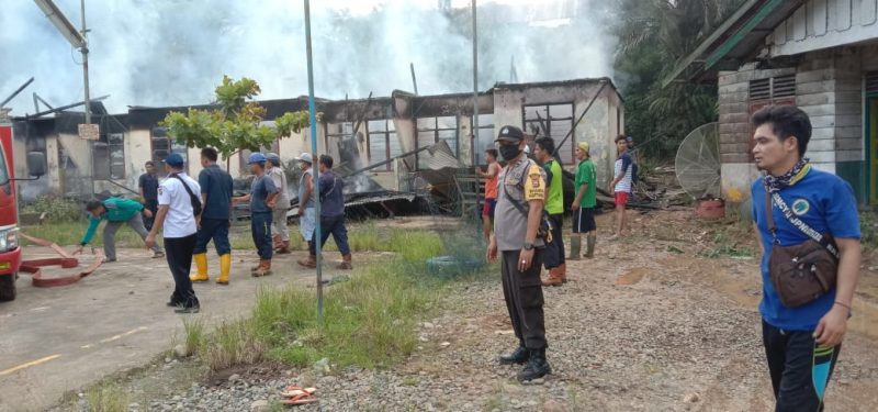 Rumah 6 Karyawan PT MMIL Ludes Terbakar