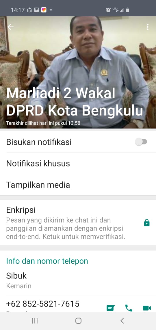 Catut Nama Waka I DPRD Kota, Penipu Minta Uang ke BKSDA dengan Modus Sumbangan Kurban