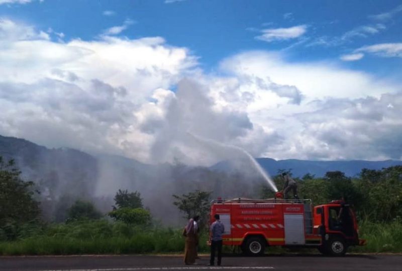 Lahan Kosong Pemkab Terbakar