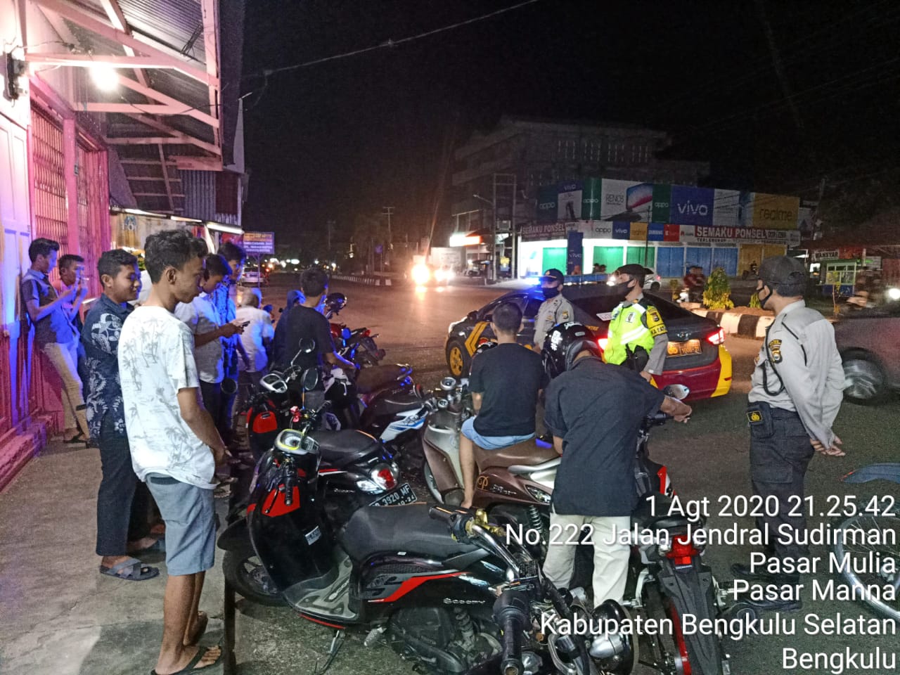 Cegah Balapan Liar, Polres Bengkulu Selatan Awasi Jalan Sudirman