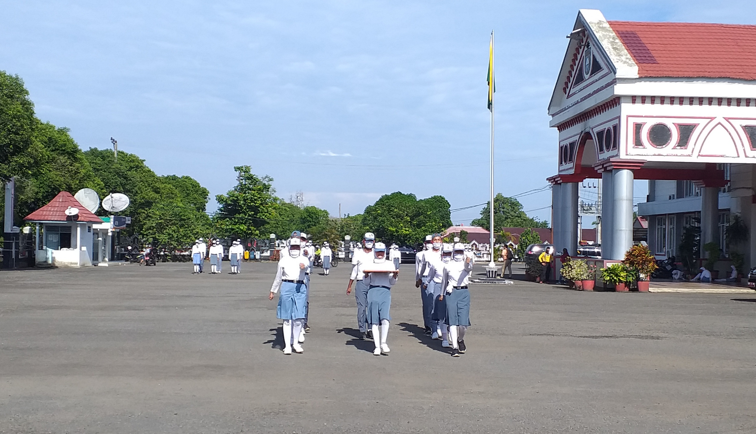 50 Paskibra Bengkulu Utara Ikut Latihan Seleksi