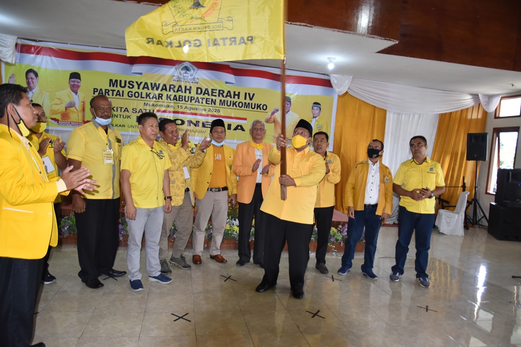 Choirul Huda Kembali Pimpin Golkar Mukomuko