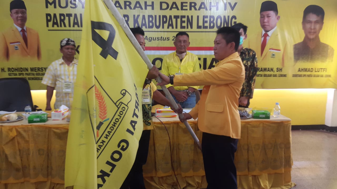 Aklamasi, Lovi Pimpin Golkar Lebong