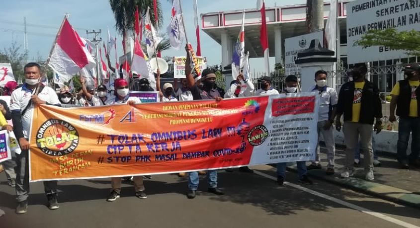 KSPI Tolak Omnibus Law RUU Cipta Kerja di DPRD Bengkulu