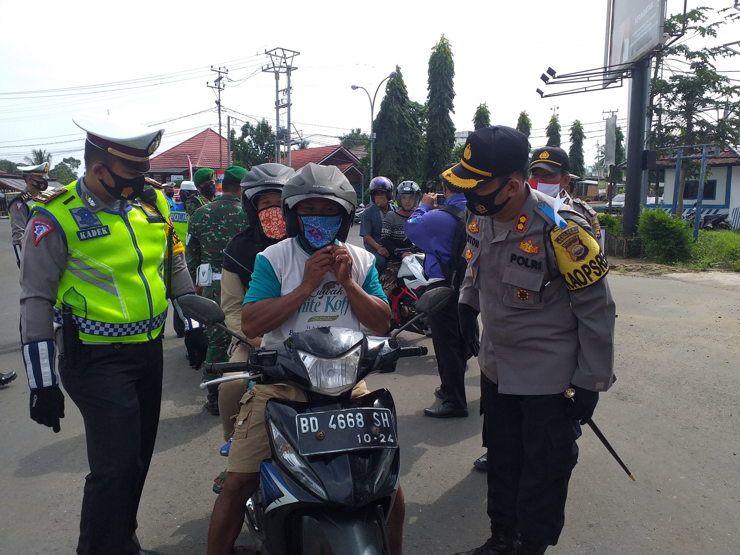 Satlantas Polres Bengkulu Utara Gelar Aksi Simpatik