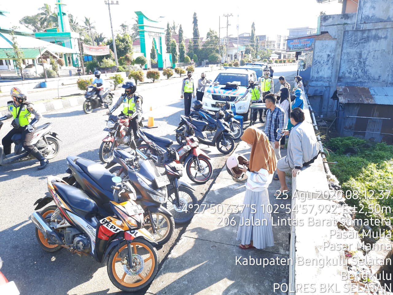 Puluhan Pengendara Ditilang Satlantas Polres BS