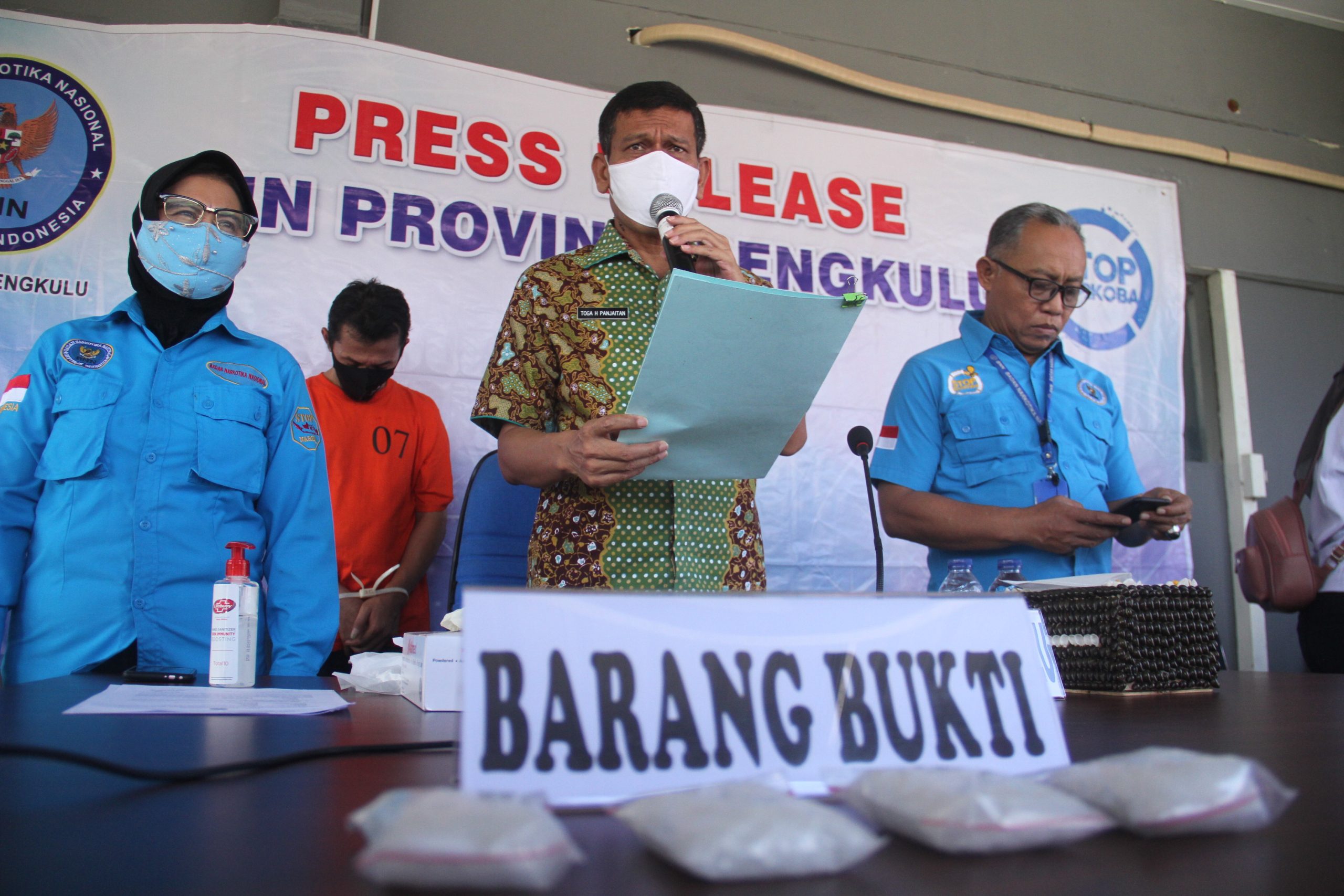 BNN Bengkulu Bekuk Kurir Sabu Asal Pekanbaru