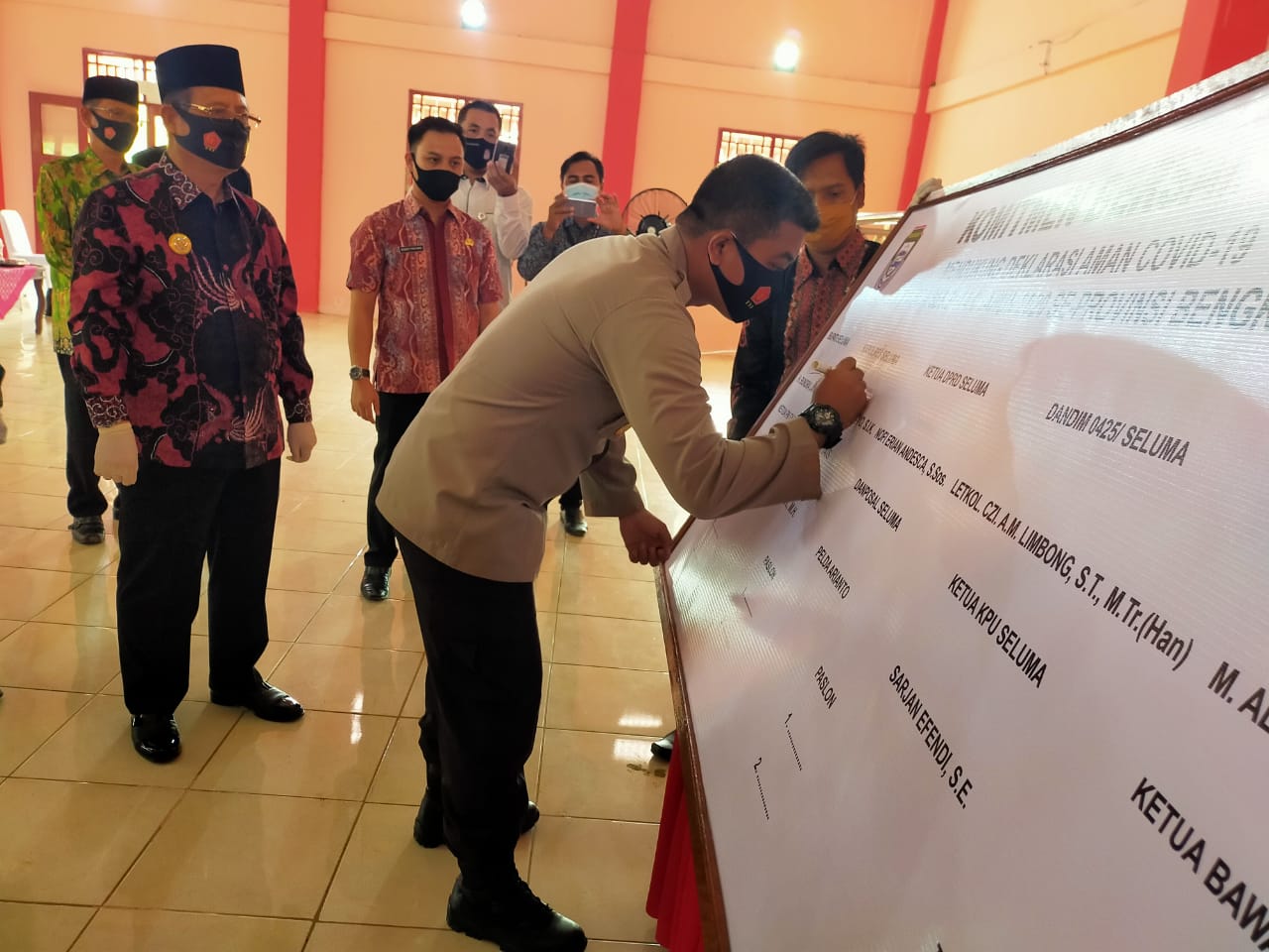 Deklarasi Pilkada Aman Covid-19 di Seluma, Tanpa Kehadiran Paslon dan KPU